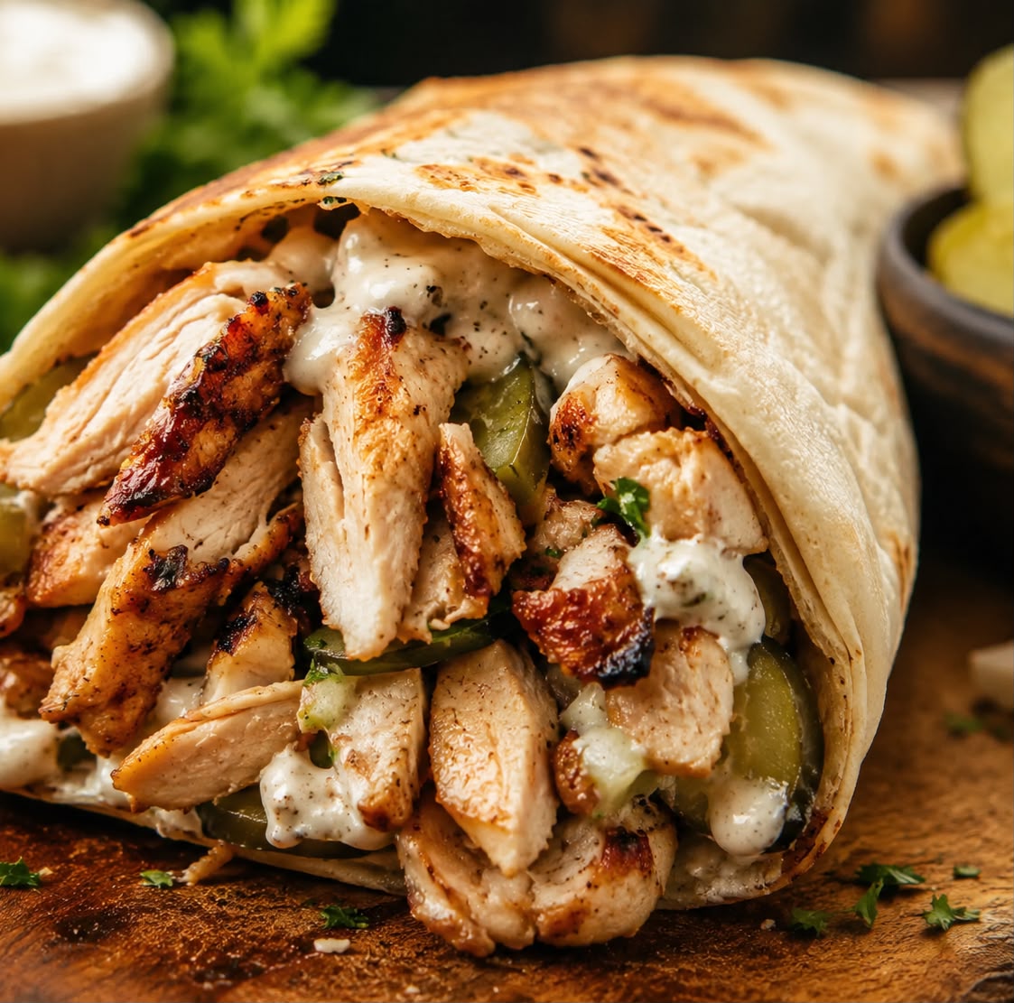 Chicken shawarma with garlic sauce — Gonubie Mall